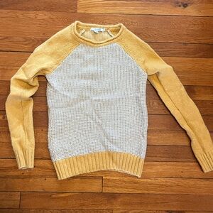 Boden Wool/Alpaca Yellow and Cream Sweater
